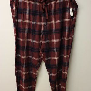 Men's Red Plaid Old Navy Pajama Pants